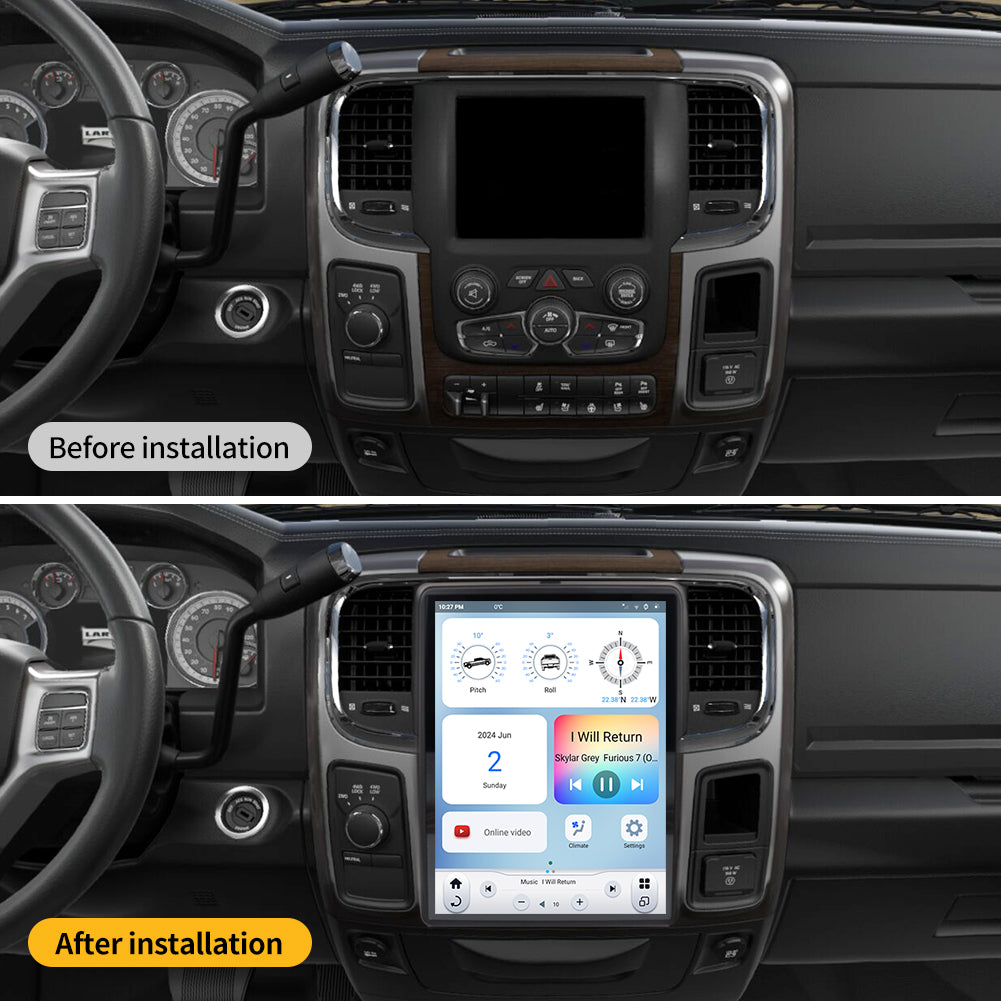 Linkswell 2013-19 RAM T-Style 12.1 inch Gen 6 Car Radio Comparison Chart