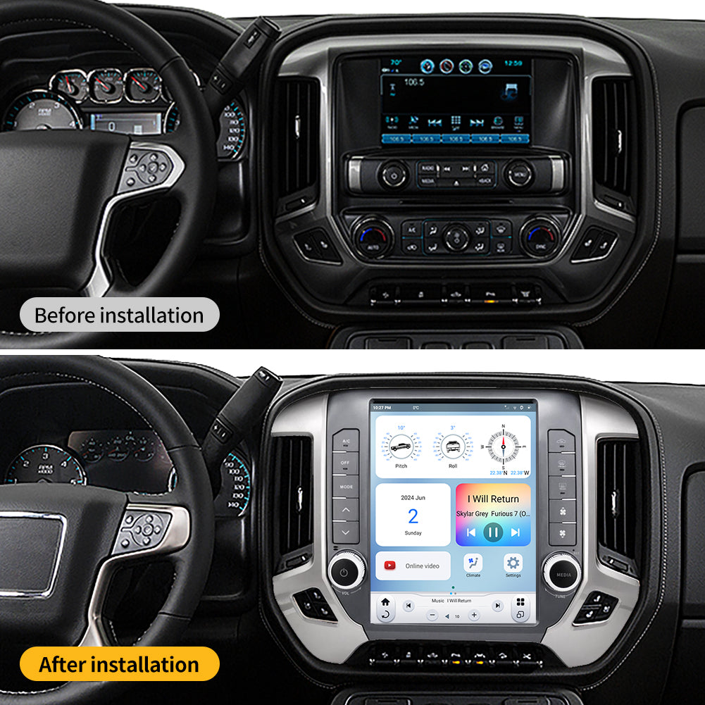 Linkswell 2014-19 GM Trucks T-Style GEN 6 Radio Comparison Chart