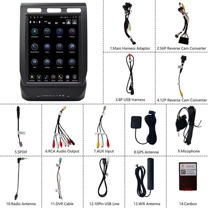 Linkswell 2015-2020 Ford F150 & 2017-up Super Duty F250/F350 T-Style Gen 5 12.1 inch Radio display picture