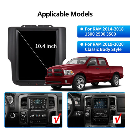 Linkswell 10.4" Gen 4 Radio for 2014-2018 RAM/2019-2020 RAM Classic Body Style with Carplay Bluetooth Support WIFI HD Video Rear Camera