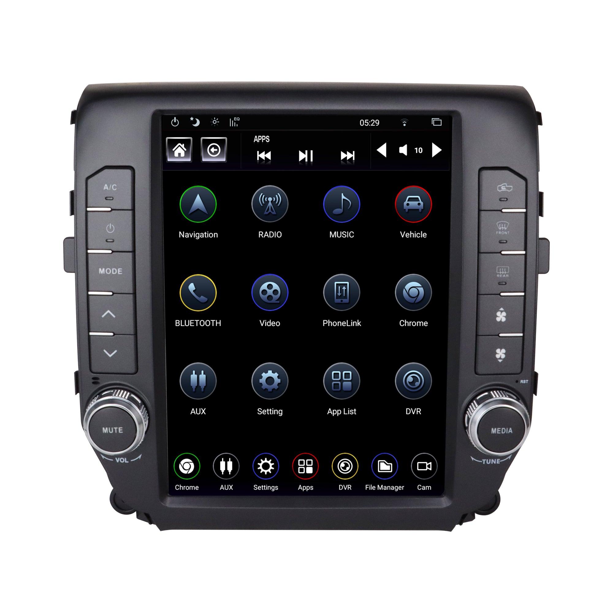 Linkswell 12.1" Gen 4 T-Style Screen for 2014-2018 Chevrolet Silverado or GMC Sierra Radio Replacement with FM/AM Navigation Bluetooth